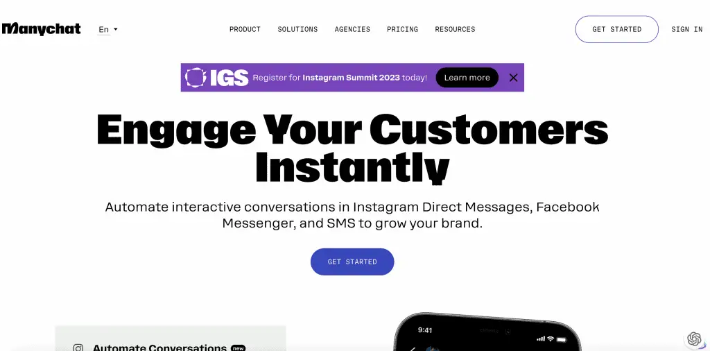 manychat chatbot builder